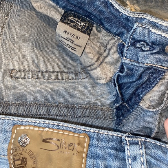 Silver Camden Rose Skinny Stretch Jean- Size 27 - Picture 5 of 6